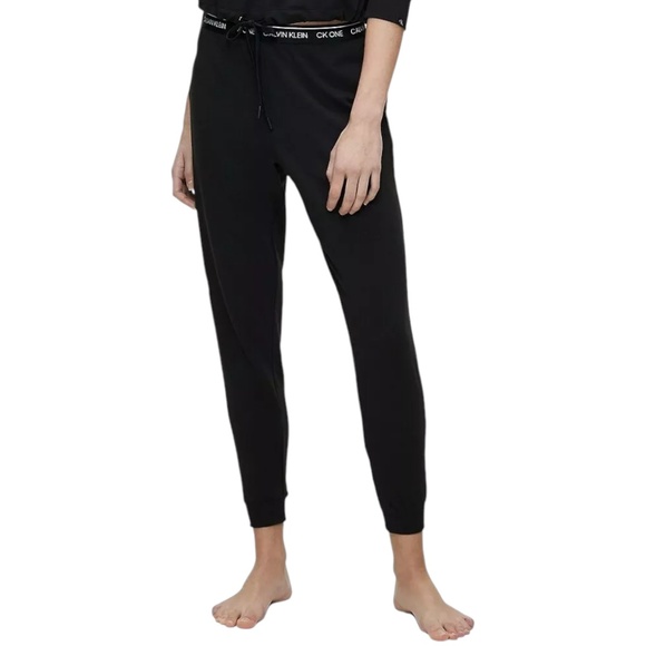Calvin Klein Women's CK One Jogger Sweatpants - QS6429 Black - Picture 1 of 2